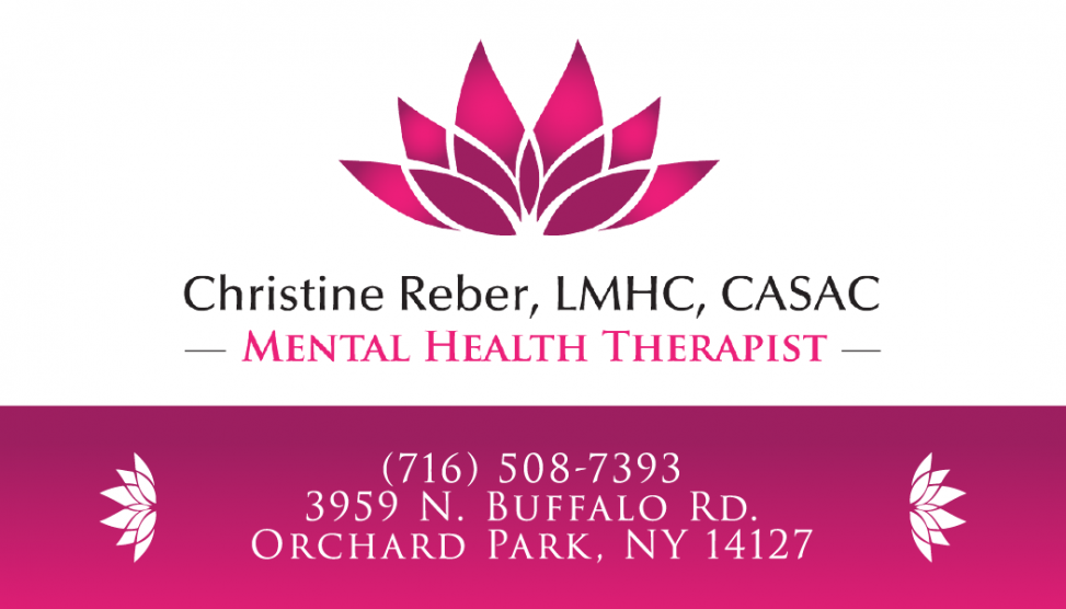 Christine Reber business card (front)